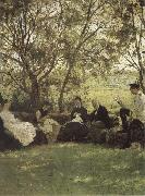 On the Turf bench, Ilya Repin
